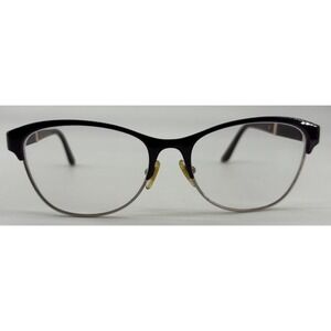 Versace Purple Gold Metal Eyeglass Frames Semi Rimless dv4451648 53-17